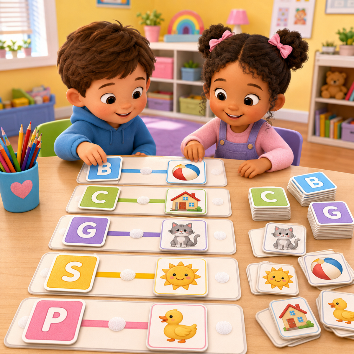 Pareamento de Letras e Figuras